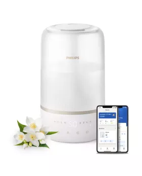 PHILIPS Humidifier Series 1000 Up to 41 m2 3 settings white - HU1510/04